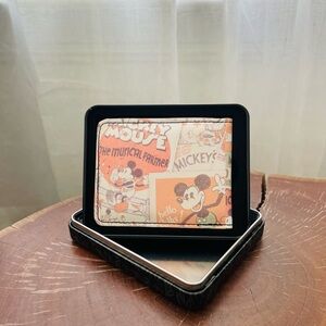 Mickey Mouse Orange and Cream Folding Wallet